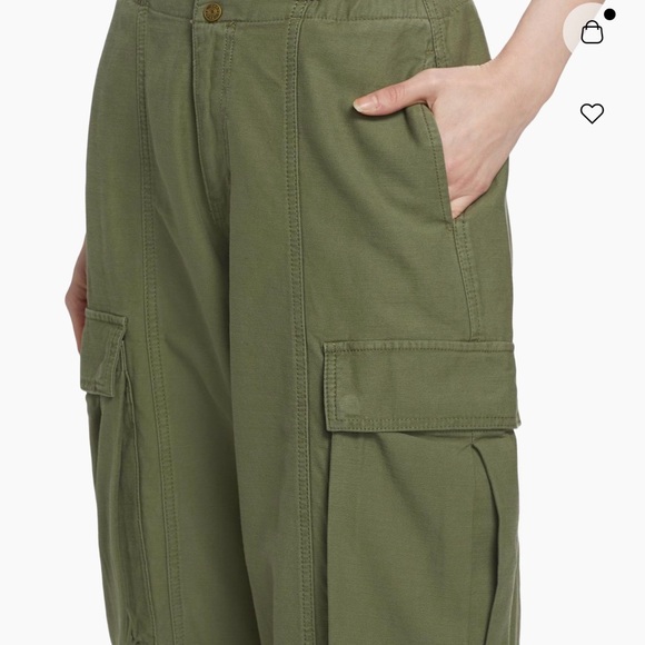 FRAME pleated wide-leg cargo pants sz 28 (4-6) - Picture 6 of 8